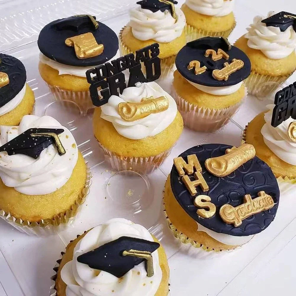 3pc Graduation Silicone Molds Congratulations Cap Diploma Fondant Resin Decor